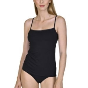 Lisca 2 Pack Black Cotton Modal Blend Camisole Vests