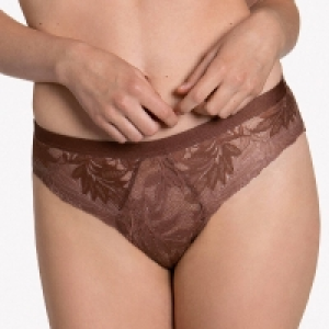 Debenhams Lisca Brown Lace Harvest Bikini Knickers