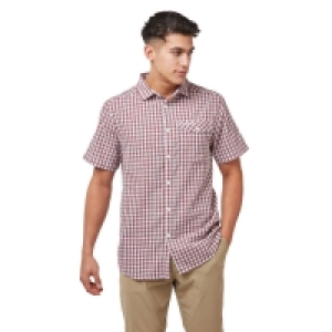 Craghoppers Red Limeira Short Sleeved Shirt