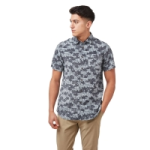 Craghoppers Blue Carlos Natural Short Sleeved Shirt