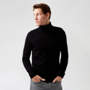 Debenhams Burton Black Diamond Roll Neck Jumper