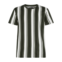 Debenhams Burton Khaki Veritcal Stripe T-Shirt