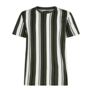 Burton Khaki Veritcal Stripe T-Shirt