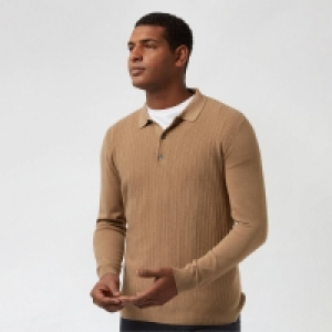 Burton Camel Stitch Polo Jumper