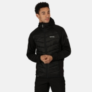 Regatta Black Andreson Hybrid Insulated Quilted Hooded Jacket