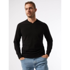 Debenhams Burton Black V-Neck Jumper With Organic Cotton