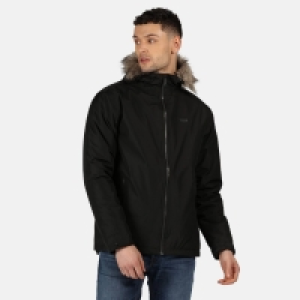 Regatta Black Haig Waterproof Insulated Fur Trimmed Jacket
