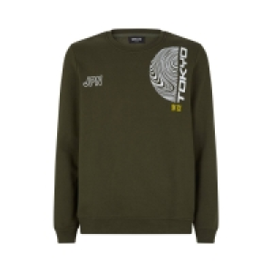 Debenhams Burton Khaki Tokyo Print Sweatshirt