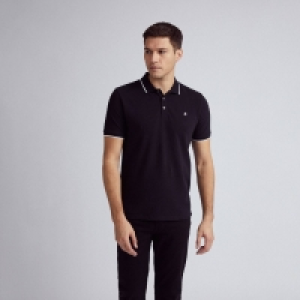 Burton Black And White Tip Polo Shirt