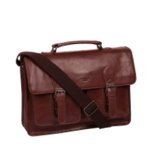 Conkca London Conker Brown Pinter Leather Work Bag