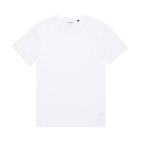 Debenhams Burton White Slub Roll Sleeves T-Shirt In Organic Cotton