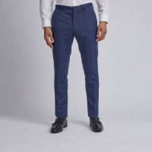 Burton Blue Skinny Textured Trousers
