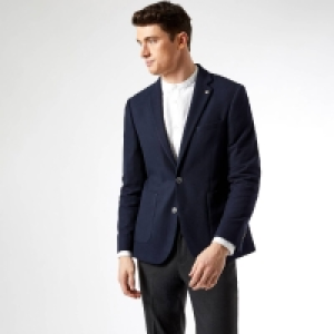 Debenhams Burton Navy Textured Blazer