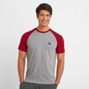 Debenhams Tog 24 Rio Red and Ice Grey Cooper Raglan T-Shirt