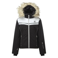 Debenhams Dare 2b Black Estimate Waterproof Fur Trim Hooded Ski Jacket