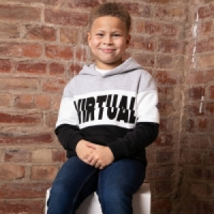 Threadboys Boys Grey Marl Snickers Hoodies