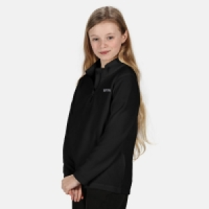 Debenhams Regatta Black Unisex Hot Shot II Lightweight Half Zip Fleece