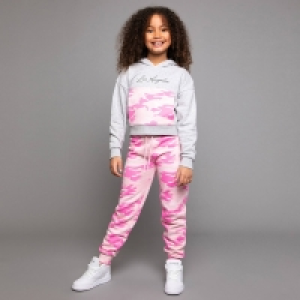 Threadgirls Girls Grey Marl Hilary Cropped Hoodies