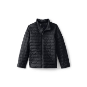 Lands End Black Packable Thermoplume Jacket