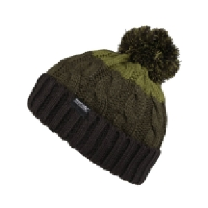 Debenhams Regatta Black Davin Iii Cable Knit Bobble Hat