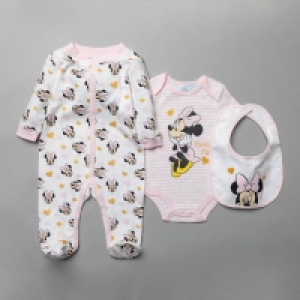 Debenhams Character Shop Disney Baby Minnie Mouse Pink 3-piece Gift Set