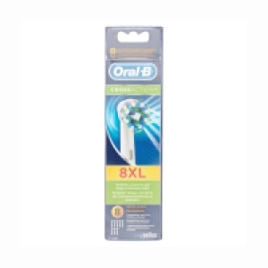 Oral B Pack of 8 CrossAction Electric Replacement Toothbrush Heads