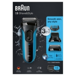 Braun Series 3 Shave & Style 3-in-1 Electric Wet & Dry Shaver wi