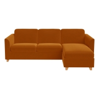 Debenhams Debenhams Amalfi Velvet Carnaby Right-Hand Facing Chaise Corner Sofa