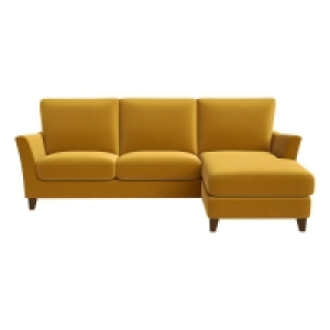 Debenhams Amalfi Velvet Abbeville Right-Hand Facing Chaise Corner So
