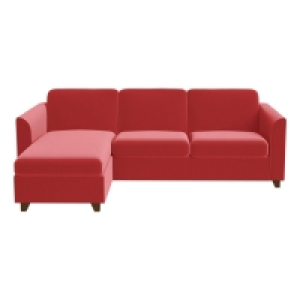Debenhams Amalfi Velvet Carnaby Left-Hand Facing Chaise Corner Sofa