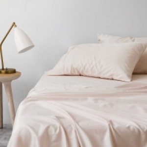 Debenhams Sheridan Pale pink 400 Thread Count Organic cotton 400tc sateen Pil