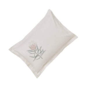 Sanderson Pale Pink Cotton Percale 220 Thread Count Protea Flower Ox