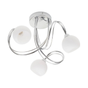 Bhs Lighting Silver Soni Flush Ceiling Light