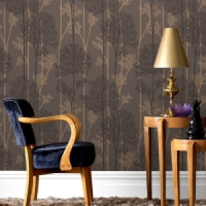 Superfresco Easy Chocolate & Bronze Eternal Forest Wallpaper