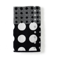 Debenhams Dkny Dark Grey Cotton Terry Dots Towels