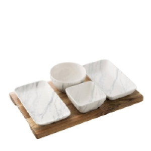 Belleek Living Marbled Tapas Set