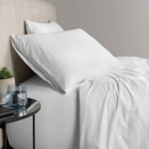 Sheridan White 500 Thread Count Cotton Sateen Flat Sheet