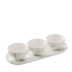 Belleek Living Marbled Three Bowl Serving Set