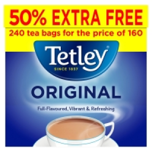 Tetley Original 240 Tea Bags 750g &pound;3.50