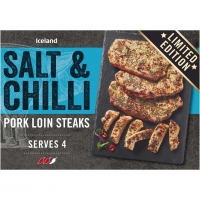 Iceland  Iceland Salt & Chilli Pork Loin Steaks 320g