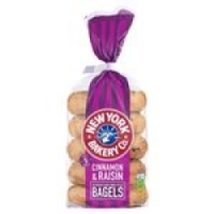 New York Bakery Co. Cinnamon & Raisin Bagels £1.00