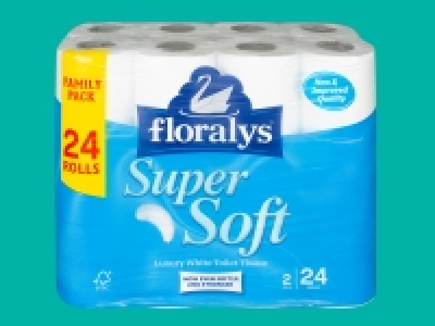 Floralys Luxury White Toilet Tissue