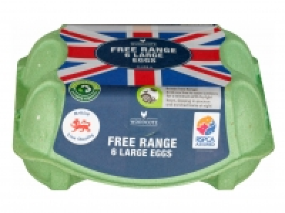 Woodcote 6 Large Free Range Eggs £0.89
