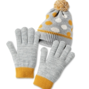 Spots Hat & Gloves Set 7-10 Years