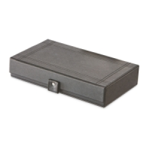 Aldi  Black 2 Compartment Jewellery Case