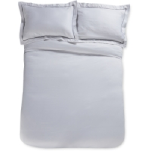 Aldi  Berata Grey Pipe King Sateen Duvet