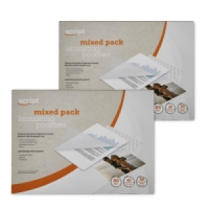 Aldi  Script A5 Laminating Pouches 2 Pack