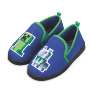 Kids Green Minecraft Slippers