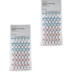 White/Accent Clothes Pegs 2 Pack