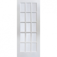 Wickes  Jeld-Wen 15 Lite Clear Glazed White MDF Internal Door - 1981